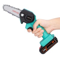 Mini Cordless Chainsaw 6-Inch Portable Electric Chainsaw with Rechargeable Battery